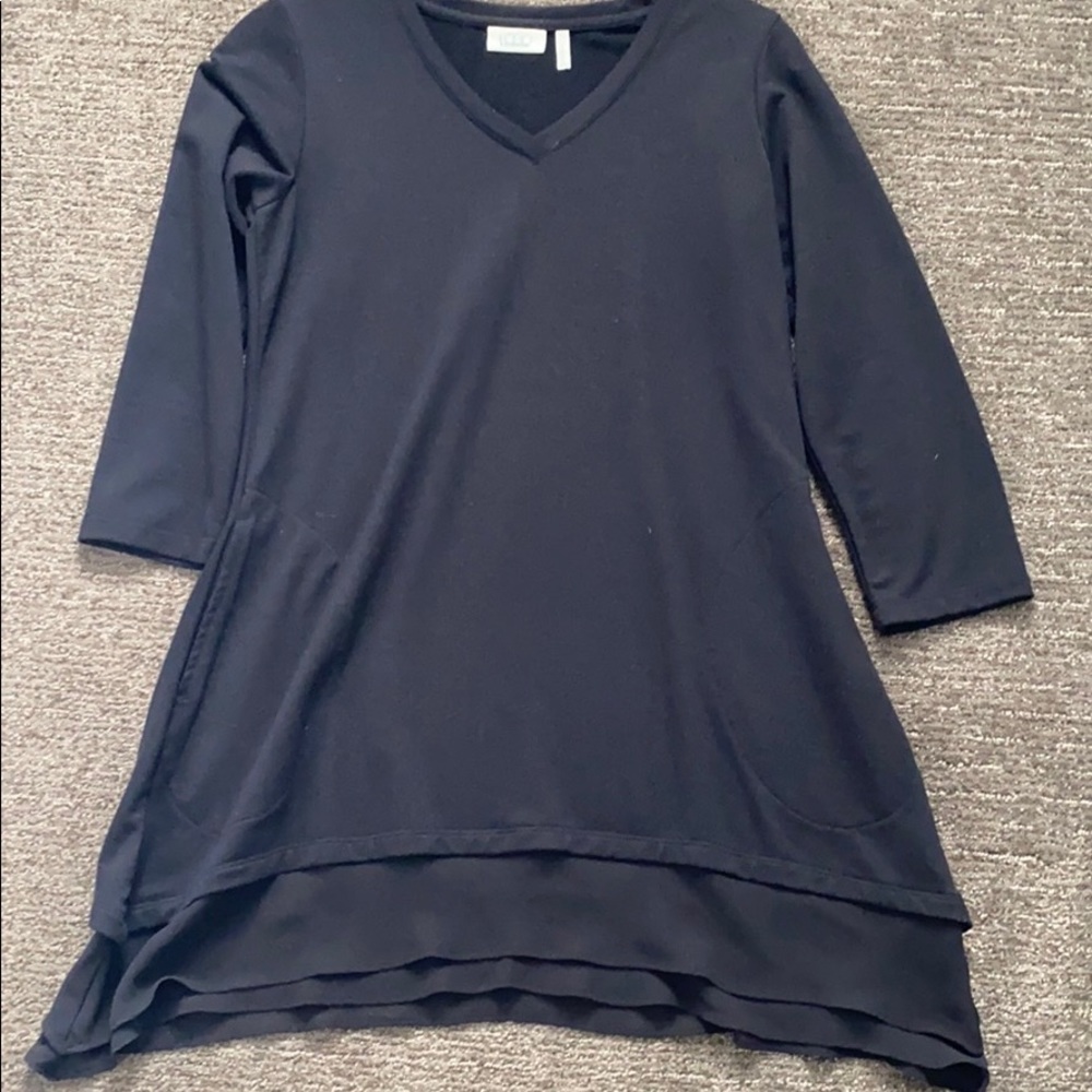 LOGO by Lori Goldstein asymmetrical hem top